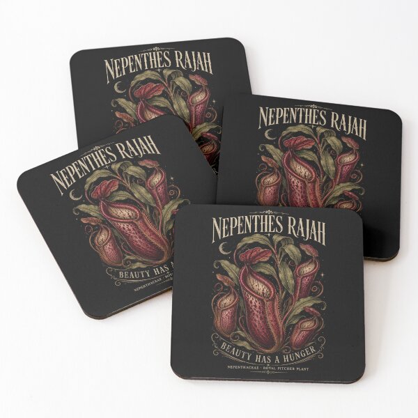 Item preview, Nepenthes Rajah Beauty Has a Hunger – Gothic Pitcher Plant Botanical Art designed and sold by Soft Panic Studio.