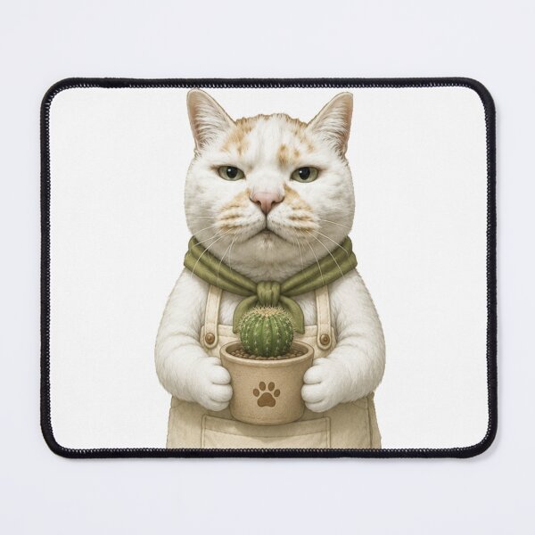Item preview, The Cactus Keeper Cat designed and sold by Komatoya.