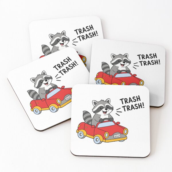 Item preview, Mapache tonto y divertido dibujo animado designed and sold by teeperfect.