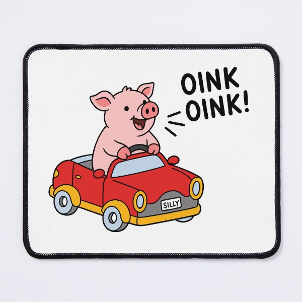 Item preview, Silly Pig Oink Oink Cartoon designed and sold by teeperfect.