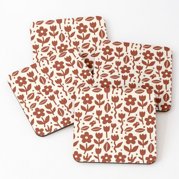 Item preview, Boho Floral and Leaf Abstract Pattern designed and sold by SplashTastic.