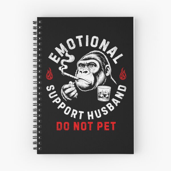 Item preview, Emotional Support Husband Do Not Pet Monkey Meme designed and sold by nosu-art-pod.