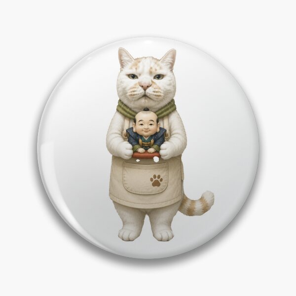Item preview, The Guardian Cat and Fukusuke Doll designed and sold by Komatoya.