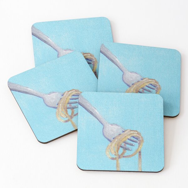 Item preview, Pintura de pasta en un tenedor designed and sold by BrintyInk.
