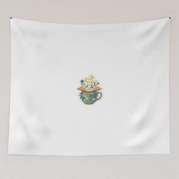 Item preview, Steaming Book Mug with Cozy Charm designed and sold by belajarubic.
