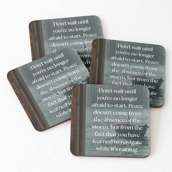 Item preview, Don't Wait Until You're No Longer Afraid to Start designed and sold by andreavlad.