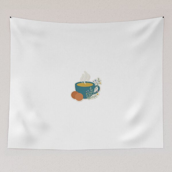 Item preview, Steaming Teacup & Biscuits Duo designed and sold by belajarubic.