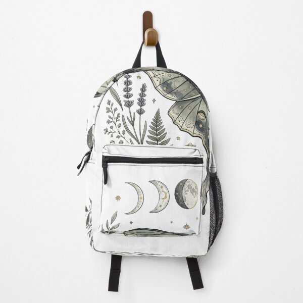 Item preview, Celestial Luna Moth Botanical Wildflowers Moon Phases Aesthetic designed and sold by The Cozy Chapter.