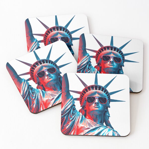Item preview, Cool Statue of Liberty 4th of July Pop Art Design designed and sold by Shanker-studio.