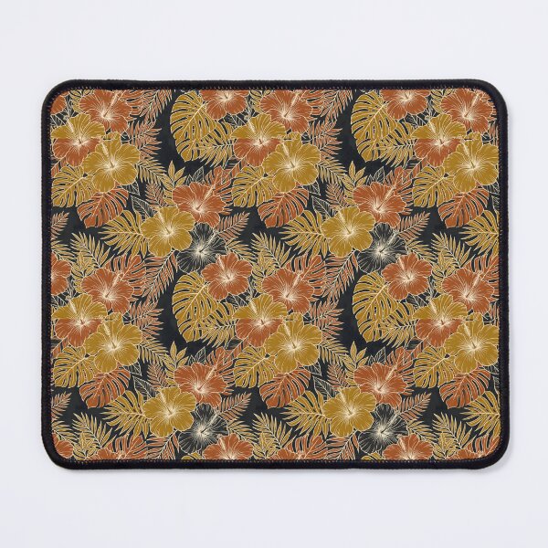 Item preview, Gold and Terracotta Tropical Floral Pattern designed and sold by SplashTastic.
