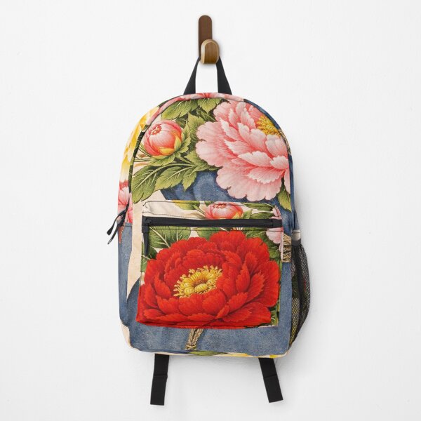 Item preview, Korean Folk Art Lucky Pouch Peony Print Traditional Korean Painting designed and sold by allpalgo.