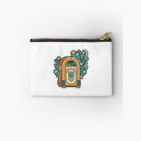 Item preview, Retro Jukebox with Vibrant Bloom Accents designed and sold by belajarubic.