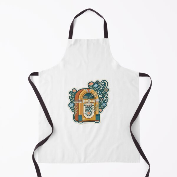 Item preview, Retro Jukebox with Vibrant Bloom Accents designed and sold by belajarubic.