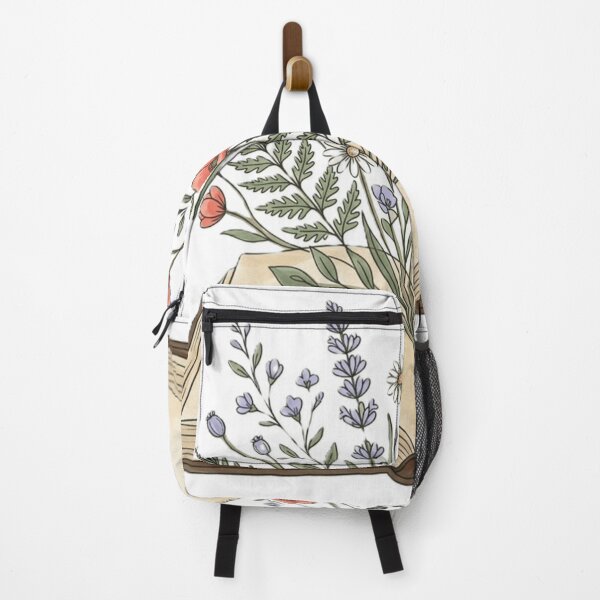 Item preview, Wildflowers and Lavender Growing From Open Book designed and sold by The Cozy Chapter.