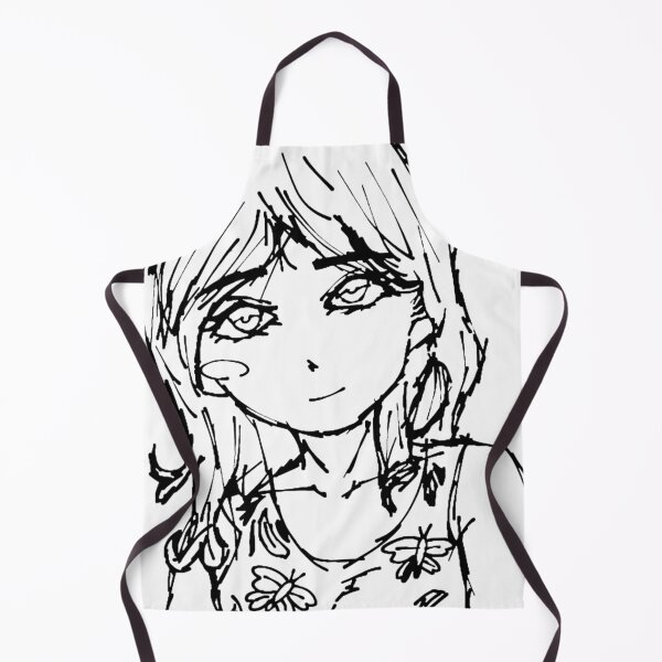 Item preview, Minimalist Manga Girl Line Art Drawing designed and sold by The Cozy Chapter.