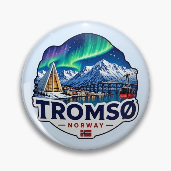 Item preview, Tromsø, Norway - Arctic Cathedral, Northern Lights designed and sold by Myra365Art.