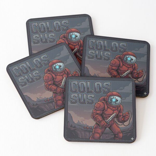 Item preview, Colos-SUS Poster | Sci-Fi Space Horror Sussy Baka Impostor Parody designed and sold by RockyLambda.