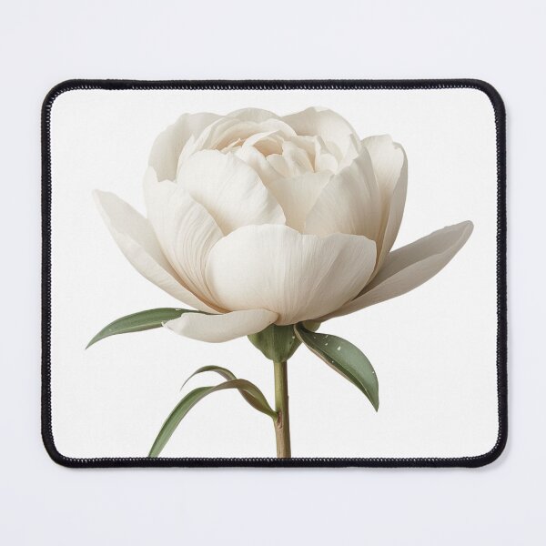 Item preview, Elegant White Peony Flower Sticker – Minimal Botanical Floral Design designed and sold by Shanker-studio.