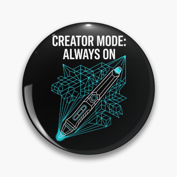 Item preview, Creator Mode Always On Neon Tech Pen designed and sold by SplashTastic.
