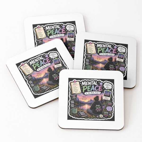Item preview, Mental Peace Is The Real Flex | Gen Z Self-Care Sticker designed and sold by Ananyamalik12.
