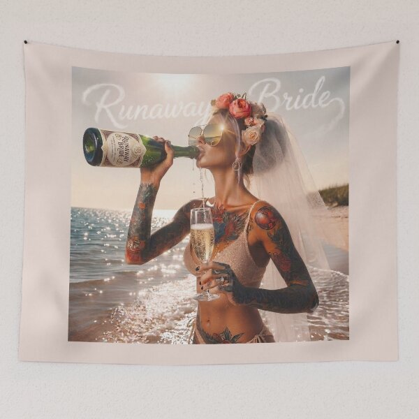 Item preview, Glarnour Bride Champagne Bikini Festival designed and sold by Voodoo Store Paranormal Collections.