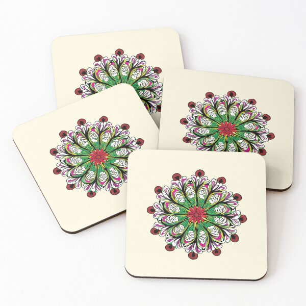 Item preview, Folk Mandala designed and sold by CharlottePlaceArt.