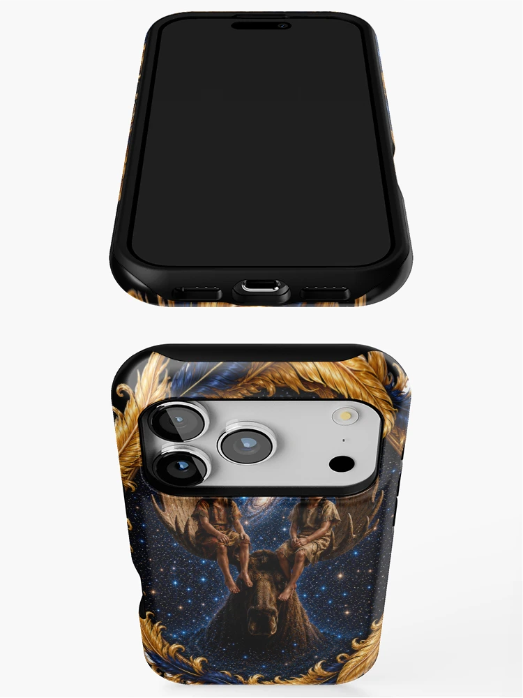Thumbnail 3 of 4, iPhone Case, Magic Moose Ride designed and sold by MagicPixelFrame.