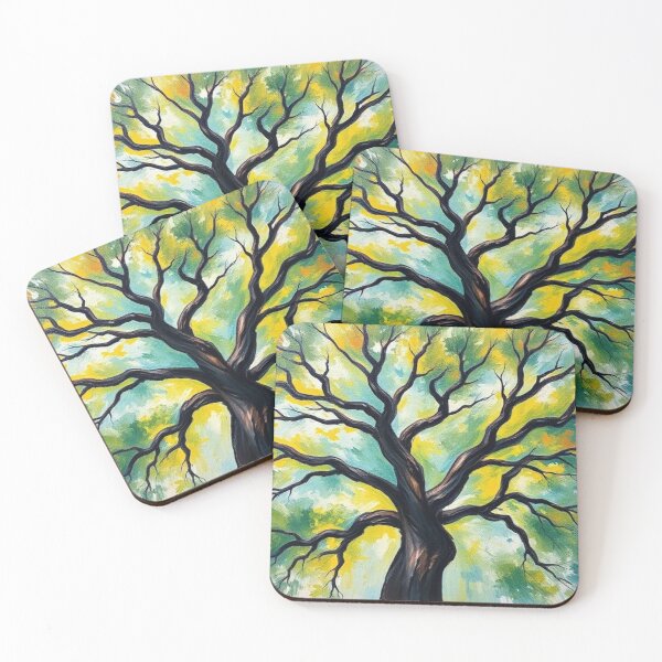 Item preview, Textured Tree Canopy Painting designed and sold by AllAroundArtist.