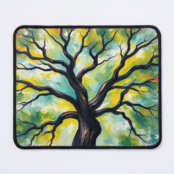 Item preview, Textured Tree Canopy Painting designed and sold by AllAroundArtist.