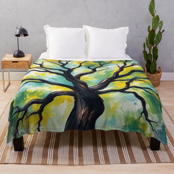 Item preview, Textured Tree Canopy Painting designed and sold by AllAroundArtist.