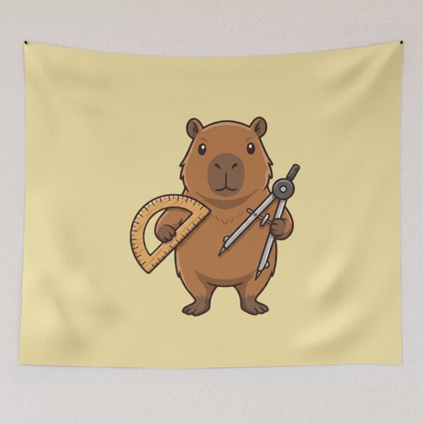 Item preview, School Capybara Geometry Master designed and sold by Ivy-Triggs.