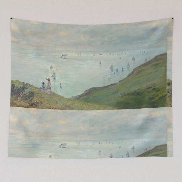 Item preview, Cliffs at Pourville Sailboats by the Sea designed and sold by artofuniverse.