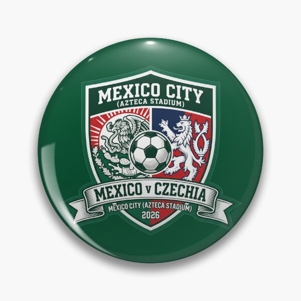 Item preview, Mexico vs Czechia 2026 Soccer Match Athletic Crest designed and sold by Pride Emblem Prints.