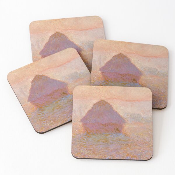 Item preview, Haystack in Misty Sunset Glow designed and sold by artofuniverse.