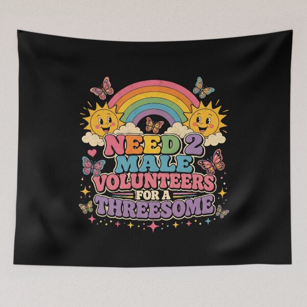 Item preview, Need 2 Male Volunteers For A Threesome designed and sold by zoes-ink.