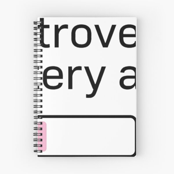 Item preview, Introvert Battery At 1 Percent Minimalist Typography designed and sold by The Cozy Chapter.