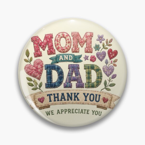 Item preview, Vintage Patchwork Happy Parents Day Mom and Dad designed and sold by Applecrunch.
