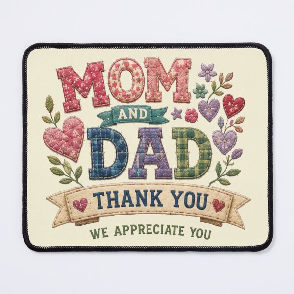 Item preview, Vintage Patchwork Happy Parents Day Mom and Dad designed and sold by Applecrunch.