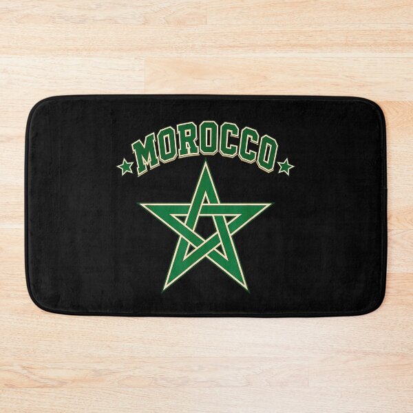 Item preview, Morocco Green Star Crest Varsity Style Patriotic Moroccan Pride Athletic Design designed and sold by PhocoNibict.