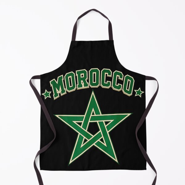 Item preview, Morocco Green Star Crest Varsity Style Patriotic Moroccan Pride Athletic Design designed and sold by PhocoNibict.