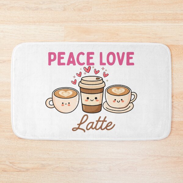 Item preview, Peace Love Latte Cute Coffee Lover designed and sold by thebest-2studio.
