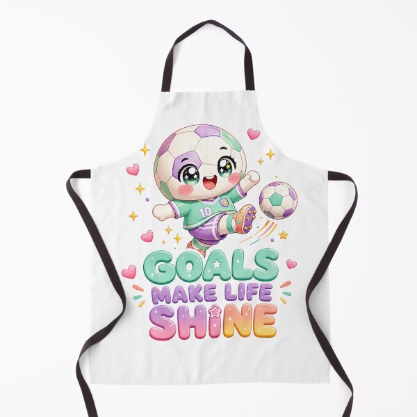 Item preview, Goals Make Life Shine | Kawaii Soccer Girl Pastel Aesthetic designed and sold by Dulxoz.