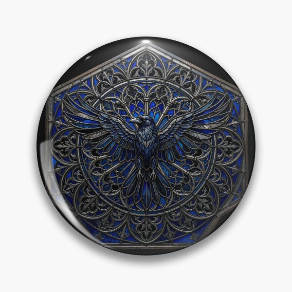 Item preview, Blue Raven Stained Glass Art designed and sold by David Mateo ArtWorks.