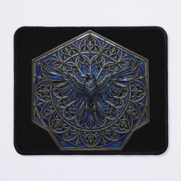 Item preview, Blue Raven Stained Glass Art designed and sold by David Mateo ArtWorks.