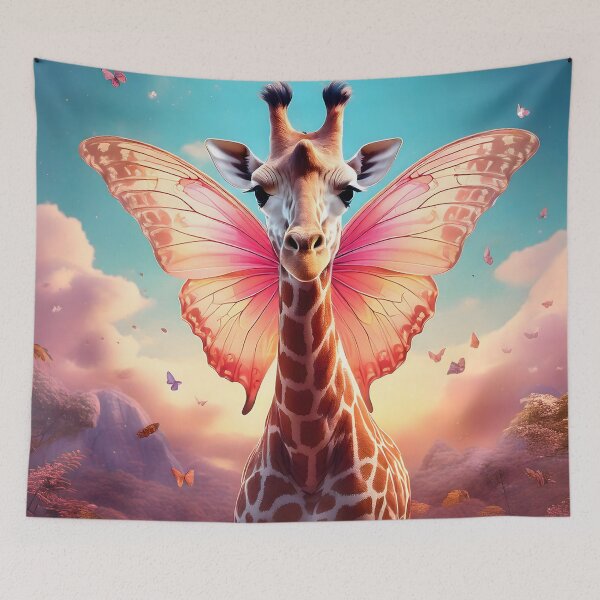 Item preview, Fantasy Butterfly Giraffe designed and sold by Threadistiq.