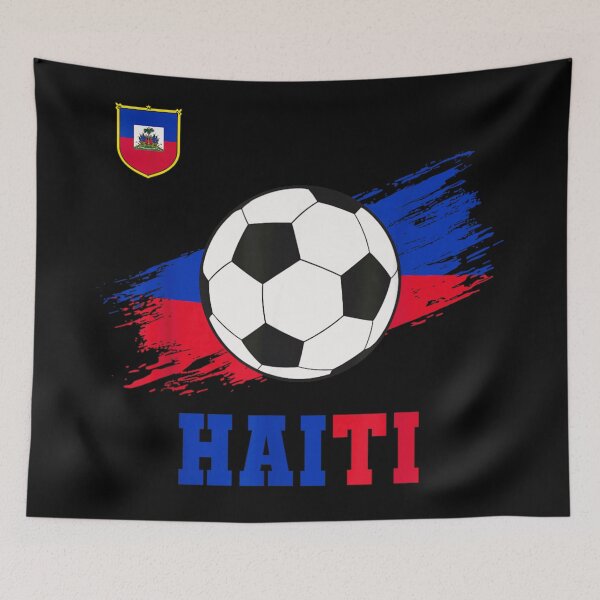 Item preview, Haiti Soccer Ball Flag Crest Proud Haitian Football Team Supporter Graphic designed and sold by PhocoNibict.