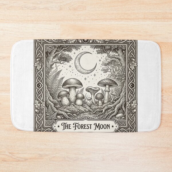 Item preview, Mystical Mushroom Tarot Card Dark Academia designed and sold by The Cozy Chapter.
