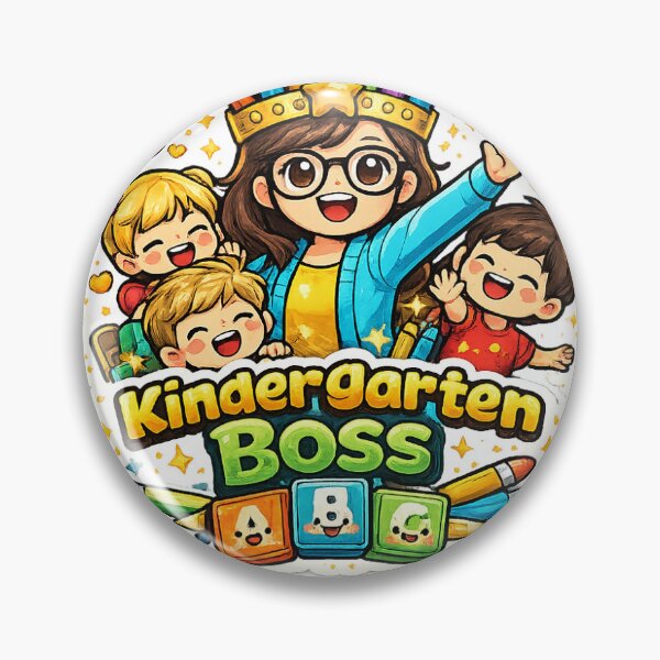 Item preview, Kindergarten Boss Sticker designed and sold by tradegooogle.
