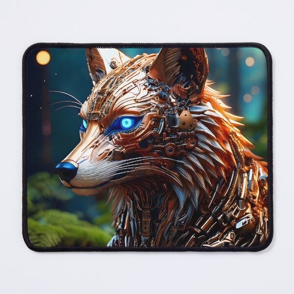Item preview, Cyberpunk Robot Fox designed and sold by Threadistiq.