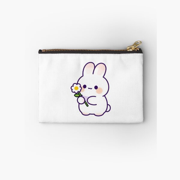 Item preview, Bunny Holding Flower Sticker designed and sold by Mystic & Celestial Art.